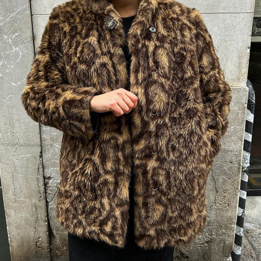 Faux fur jacket