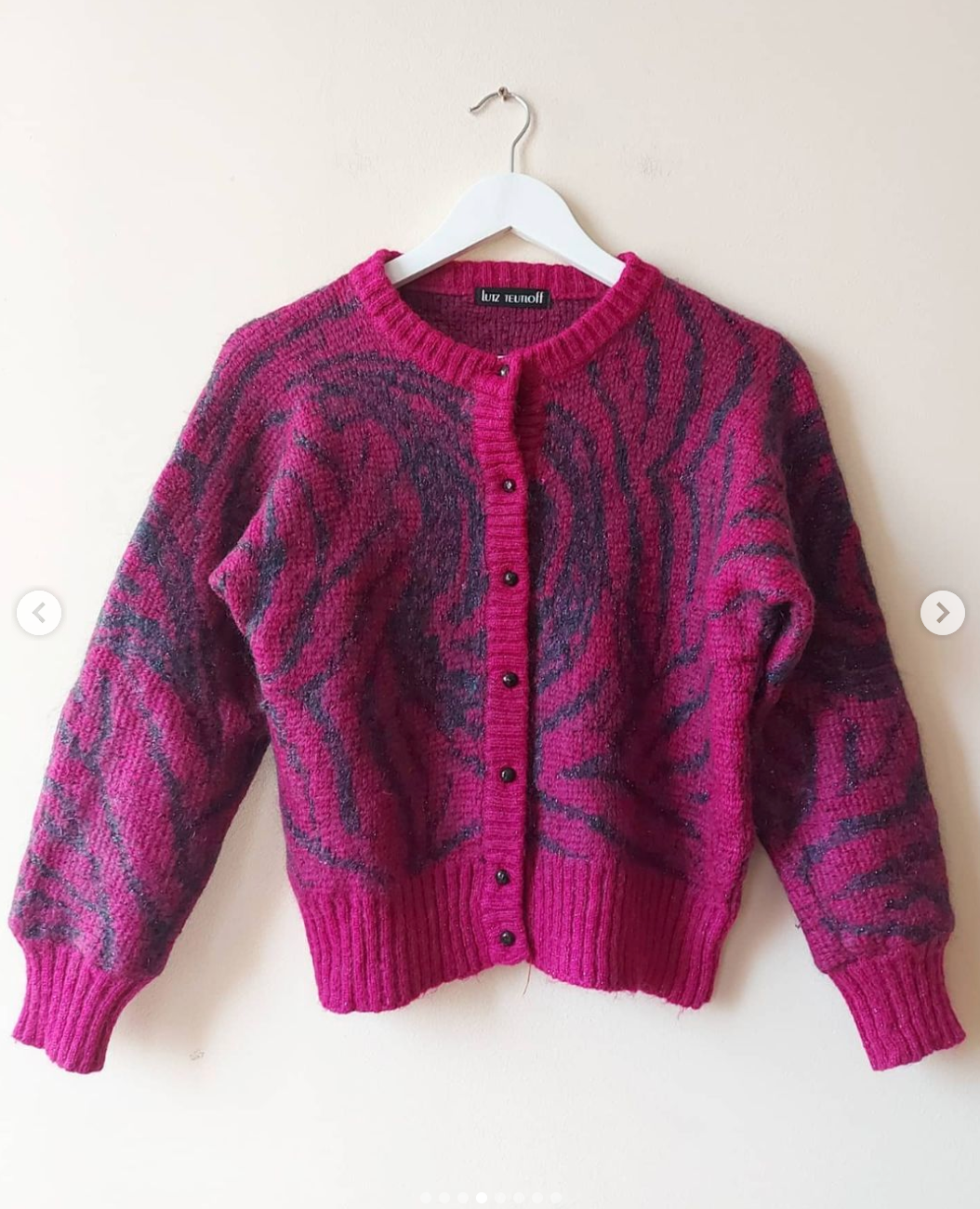 Embroidered Sparkling Button-down Sweater